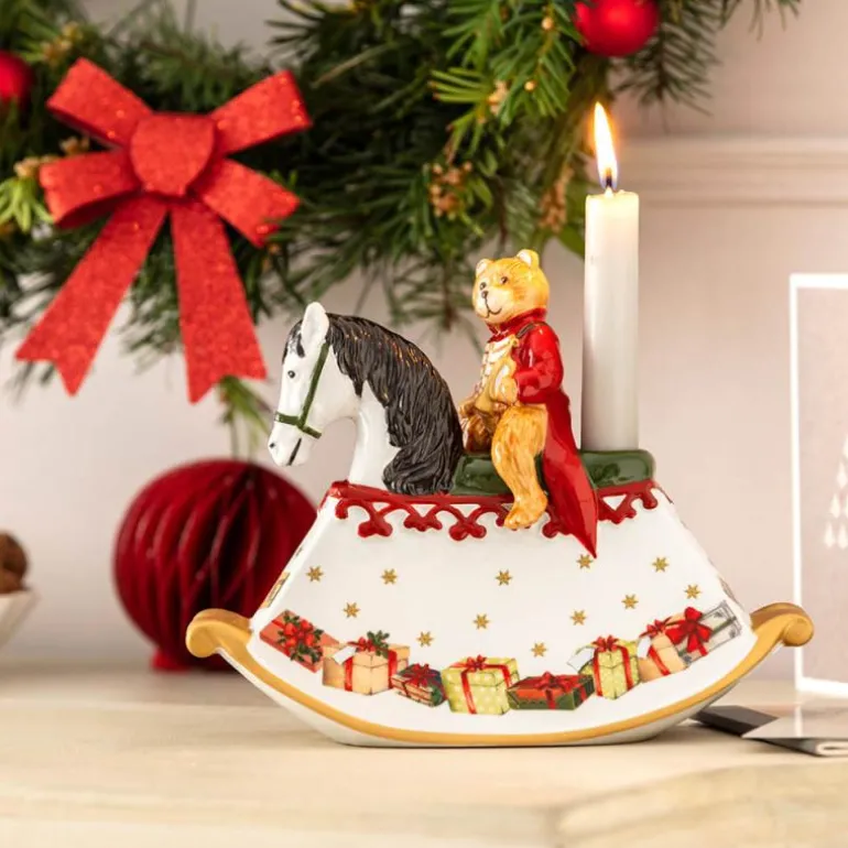Christmas Toys gyngehest porselen 22x9x17 cm