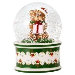 Christmas Toy's snøkule m/bjørn 6,5 cm