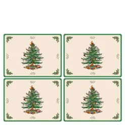 Christmas Tree bordbrikke 30x40 cm 4 stk