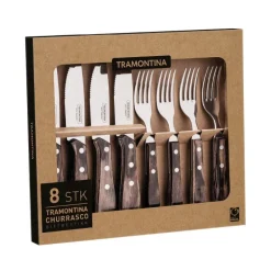 Churrasco biffbestikk 8 deler brun