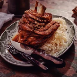 Churrasco gaffel 25 cm brun