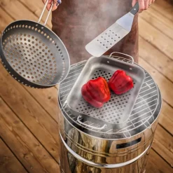 Churrasco grillpanne 28x22 cm svart