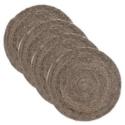 Circle bordbrikke 38 cm 4 stk lysgrå