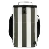 City stripet kjølebag høy rPET grønn/hvit