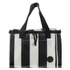 City stripet kjøleveske liten rPET svart/hvit