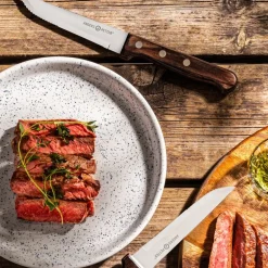 Classic biffkniv 6 stk natur/blank