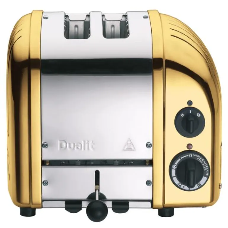 Classic brødrister 2 skiver messing