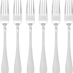 Classic dessertgaffelkniv 6 stk 18cm stål