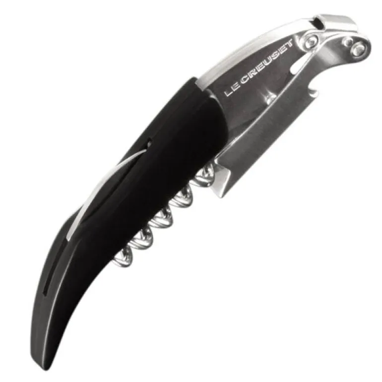 Classic kelner vinåpner med svart håndtak