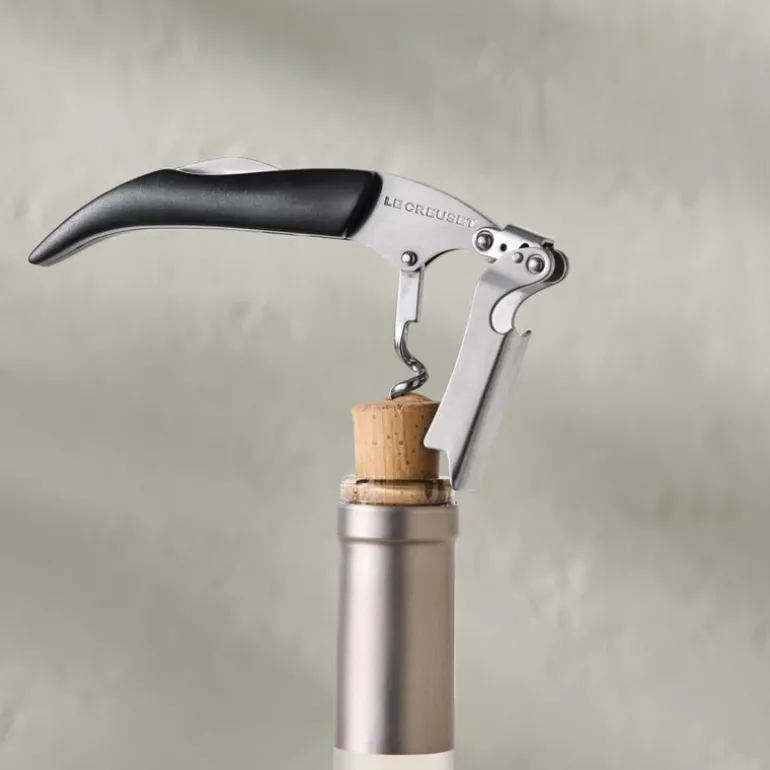 Classic kelner vinåpner med svart håndtak