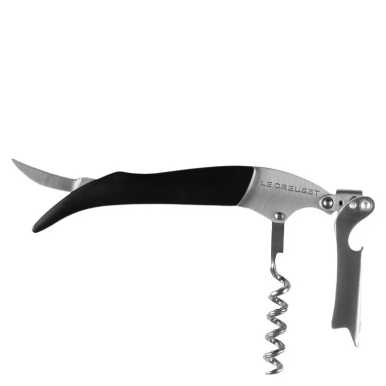 Classic kelner vinåpner med svart håndtak