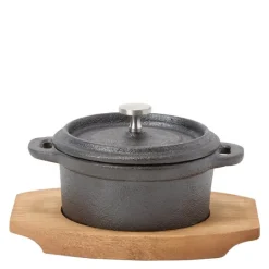 Classic minigryte 10 cm svart/natur