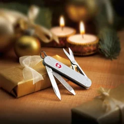 Classic SD lommekniv 5 funksjoner silver barleycorn