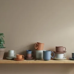 Clay espressoskål rust