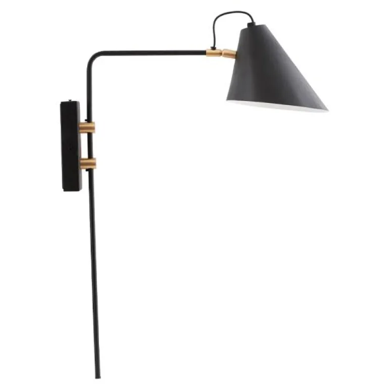 Club vegglampe 62x46 cm svart