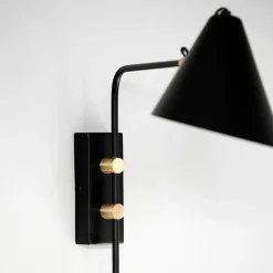 Club vegglampe 62x46 cm svart