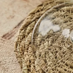 Coaster glassbrikker 6 stk natur