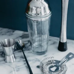 Cocktailsett 5 deler rustfritt stål