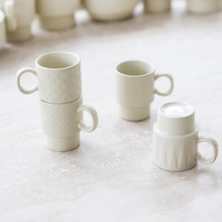 Coffee & More espressokrus 10 cl 4 stk beige