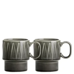 Coffee & More kaffekopp 25 cl 2 stk grå