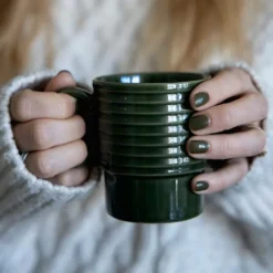 Coffee & More kaffekopp 25 cl 2 stk grønn