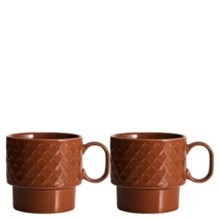 Coffee & More tekrus 50 cl 2 stk terrakotta
