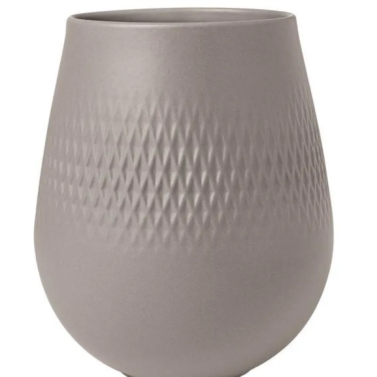 Collier Carre vase 12,7 cm taupe