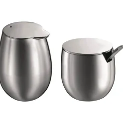 Columbia sukker- og fløtesett forkrommet