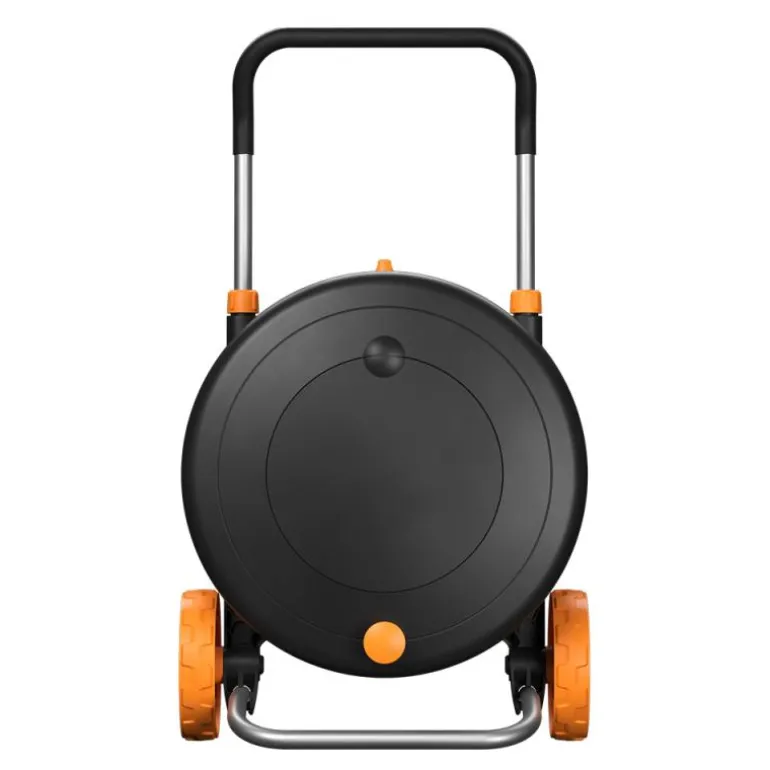 Comfort slangetrommel med slange 13mm 20m svart/oransje