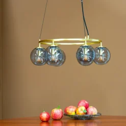 COMO pendel 32,5 cm smoke/messing