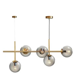 COMO pendel 39 cm smoke/messing