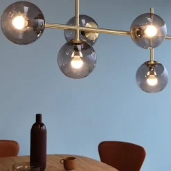 COMO pendel 39 cm smoke/messing