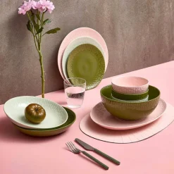 Confetti bestikksett 16 deler olive