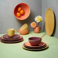 Confetti dessertallerken 21 cm bordeaux