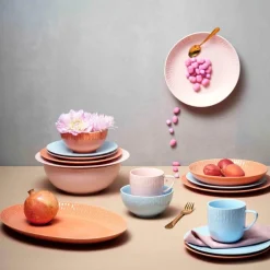 Confetti desserttallerken 21 cm aqua