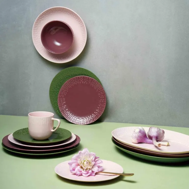 Confetti desserttallerken 21 cm olive