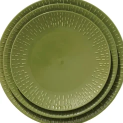 Confetti desserttallerken 21 cm olive