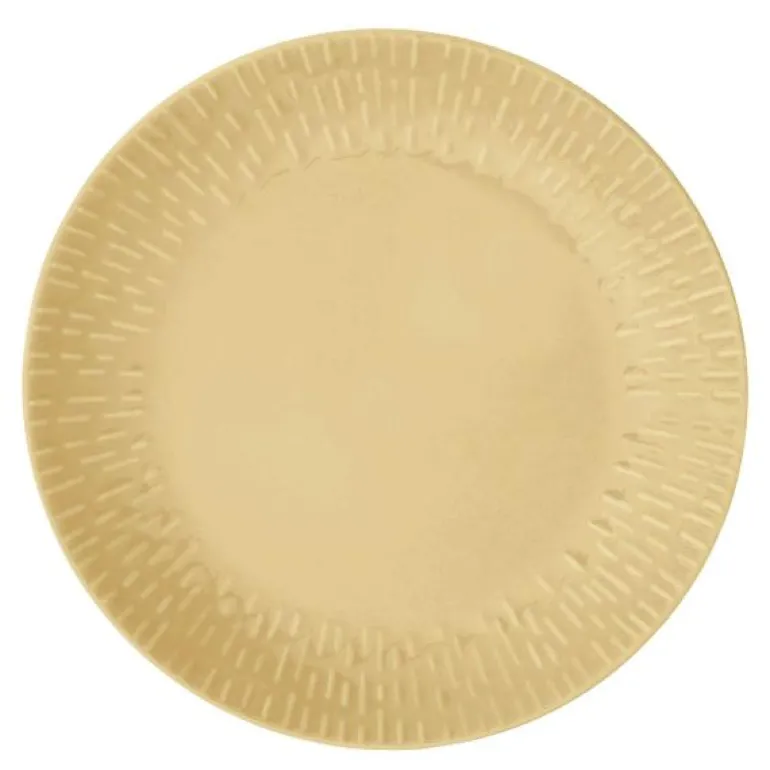 Confetti frokosttallerken 24 cm mustard