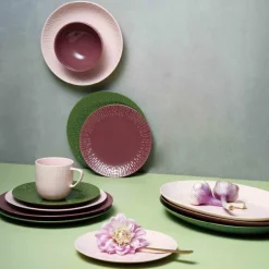 Confetti middagstallerken 27,5 cm bordeaux