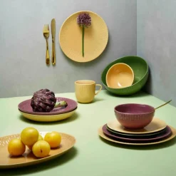 Confetti middagstallerken 27,5 cm mustard