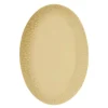 Confetti ovalt fat 36x25,5 cm mustard