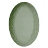 Confetti ovalt fat 36x25,5 cm olive