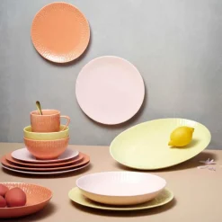 Confetti pastatallerken 23 cm candy floss