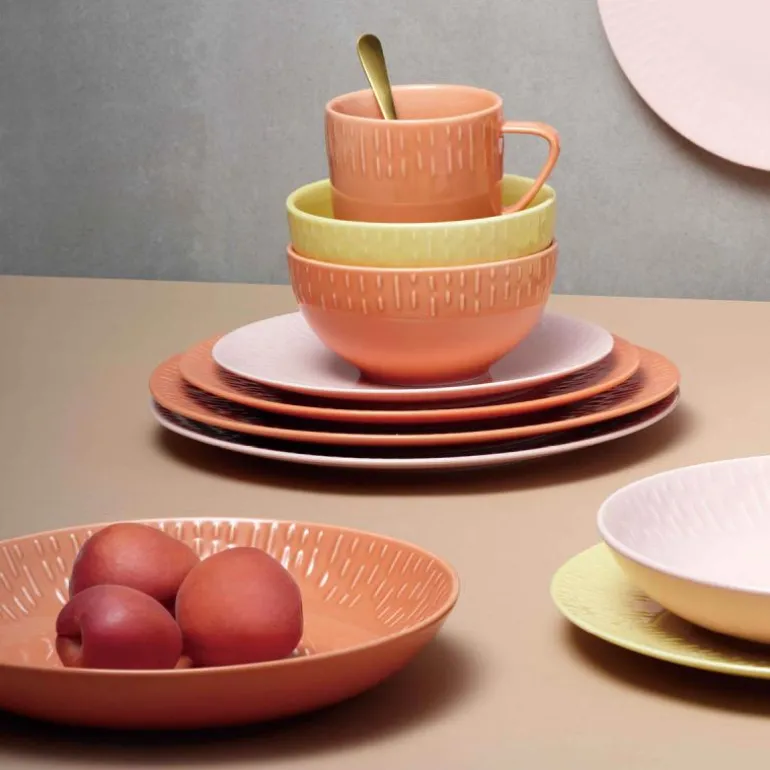 Confetti pastatallerken 23 cm apricot