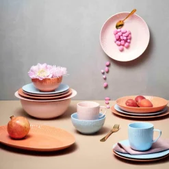 Confetti pastatallerken 23 cm apricot