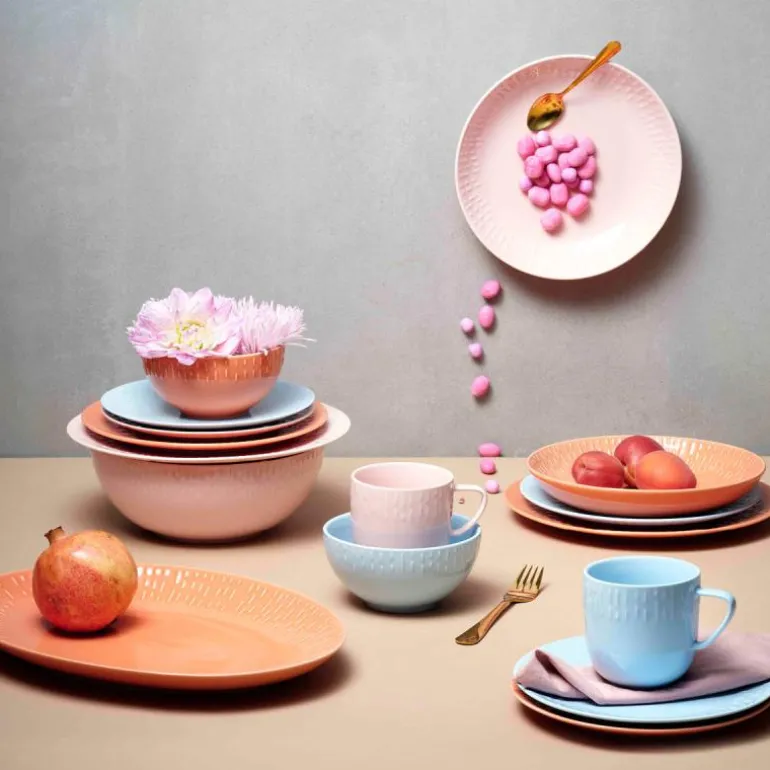 Confetti pastatallerken 23 cm apricot