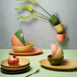 Confetti pastatallerken 23 cm olive