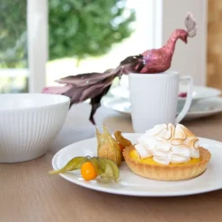 Contour asjett 21 cm hvit