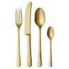Copenhagen bestikksett gaveeske 4 deler matt gull