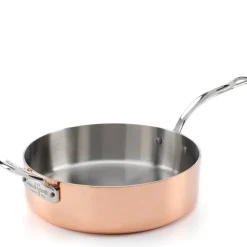 Copper Induction traktørpanne med lokk 26 cm